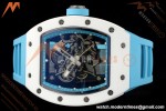 Richard Mille - RM055 Bubba Watson Japan Edition CER/RU Wht/Blu Rehaut Skeleton APSF RMUL2