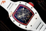 Richard Mille - RM055 Bubba Watson Asia Edition CER/RU Wht/Red Rehaut Skeleton APSF RMUL2