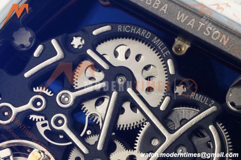 Richard Mille - RM055 Bubba Watson Asia Edition CER/RU Wht/Red Rehaut Skeleton APSF RMUL2