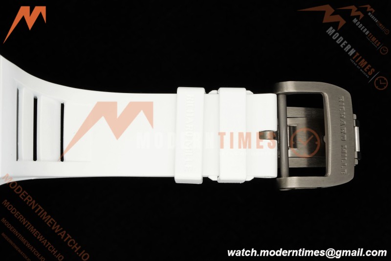 Richard Mille - RM055 Bubba Watson Asia Edition CER/RU Wht/Red Rehaut Skeleton APSF RMUL2