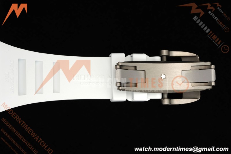 Richard Mille - RM055 Bubba Watson Asia Edition CER/RU Wht/Red Rehaut Skeleton APSF RMUL2