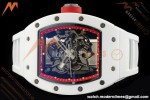 Richard Mille - RM055 Bubba Watson Asia Edition CER/RU Wht/Red Rehaut Skeleton APSF RMUL2