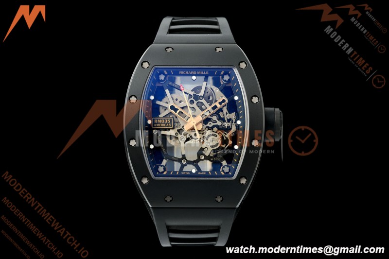 Richard Mille - RM035 Americas Rafael Nadal "Black Toro" CER/RG/RU Blk/Ske ZF RMUL1