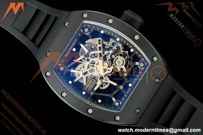 Richard Mille - RM035 Americas Rafael Nadal "Black Toro" CER/RG/RU Blk/Ske ZF RMUL1