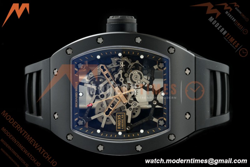Richard Mille - RM035 Americas Rafael Nadal "Black Toro" CER/RG/RU Blk/Ske ZF RMUL1