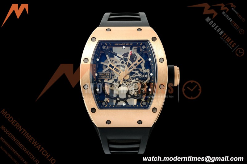 Richard Mille - RM035 Americas Rafael Nadal "Gold Toro" RG/RU Blk/Ske ZF RMUL1 | Richard Mille - RM035 아메리카 라파엘 나달 "골드 토로" RG/RU Blk/Ske ZF RMUL1