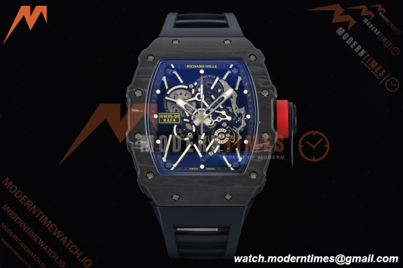 Richard Mille - RM35-01 Rafael Nadal Blk/Blk/Red FC/VRU ZF Hand-wind RMUL3 | 리차드 밀 - RM35-01 라파엘 나달 블랙/블랙/레드 FC/VRU ZF 수동 와인딩 RMUL3