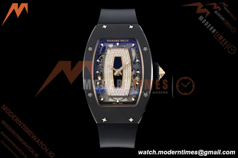 Richard Mille - RM07-01 Black Ceramic CER/RU Black Onyx ZF Asian CRMA2 | 리차드 밀 - RM07-01 블랙 세라믹 CER/RU 블랙 오닉스 ZF 아시안 CRMA2
