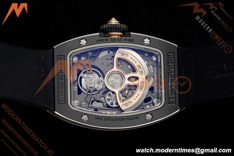 Richard Mille - RM07-01 Black Ceramic CER/RU Black Onyx ZF Asian CRMA2 | 리차드 밀 - RM07-01 블랙 세라믹 CER/RU 블랙 오닉스 ZF 아시안 CRMA2