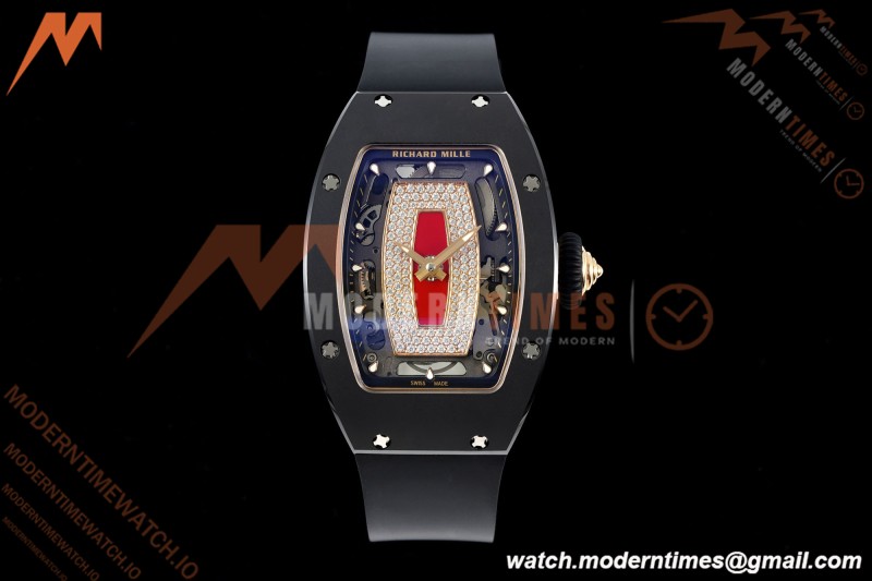 Richard Mille - RM07-01 Black Ceramic CER/RU Red Onyx ZF Asian CRMA2 | 리차드 밀 - RM07-01 블랙 세라믹 CER/RU 레드 오닉스 ZF 아시안 CRMA2
