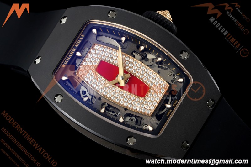 Richard Mille - RM07-01 Black Ceramic CER/RU Red Onyx ZF Asian CRMA2 | 리차드 밀 - RM07-01 블랙 세라믹 CER/RU 레드 오닉스 ZF 아시안 CRMA2