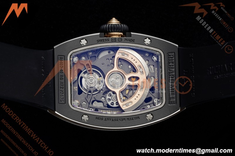 Richard Mille - RM07-01 Black Ceramic CER/RU Red Onyx ZF Asian CRMA2 | 리차드 밀 - RM07-01 블랙 세라믹 CER/RU 레드 오닉스 ZF 아시안 CRMA2