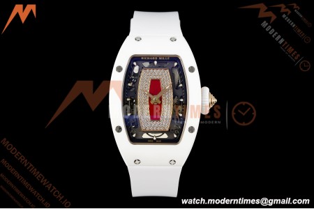 Richard Mille - RM07-01 White Ceramic CER/RU Red Onyx ZF Asian CRMA2
