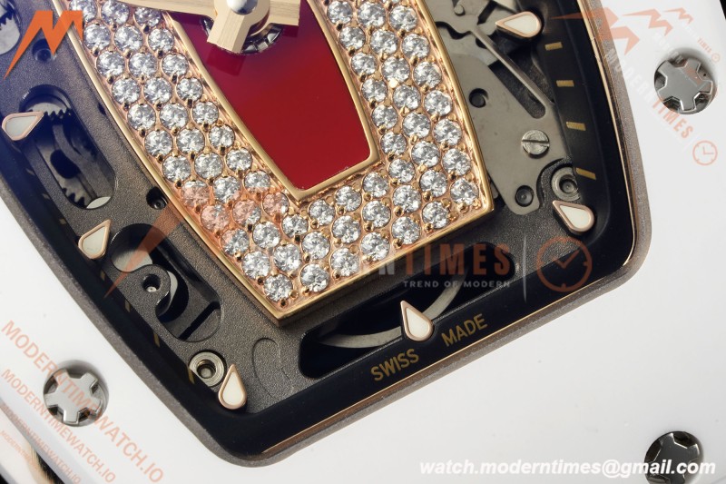Richard Mille - RM07-01 White Ceramic CER/RU Red Onyx ZF Asian CRMA2 | 리차드 밀 - RM07-01 화이트 세라믹 CER/RU 레드 오닉스 ZF 아시안 CRMA2