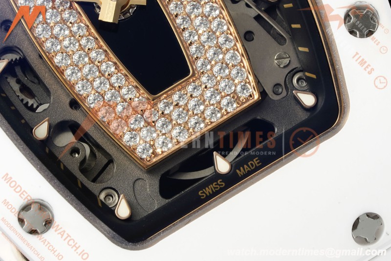 Richard Mille - RM07-01 White Ceramic CER/RU Black Onyx ZF Asian CRMA2 | 리차드 밀 - RM07-01 화이트 세라믹 CER/RU 블랙 오닉스 ZF 아시안 CRMA2