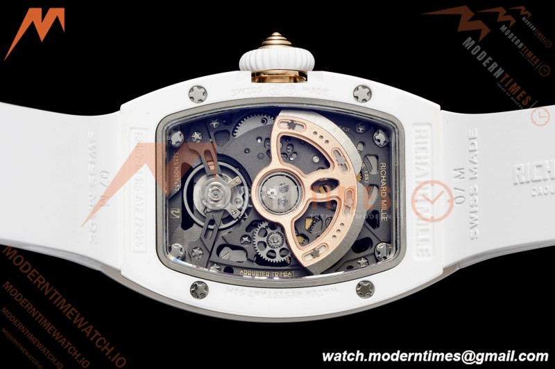 Richard Mille - RM07-01 White Ceramic CER/RU Black Onyx ZF Asian CRMA2 | 리차드 밀 - RM07-01 화이트 세라믹 CER/RU 블랙 오닉스 ZF 아시안 CRMA2