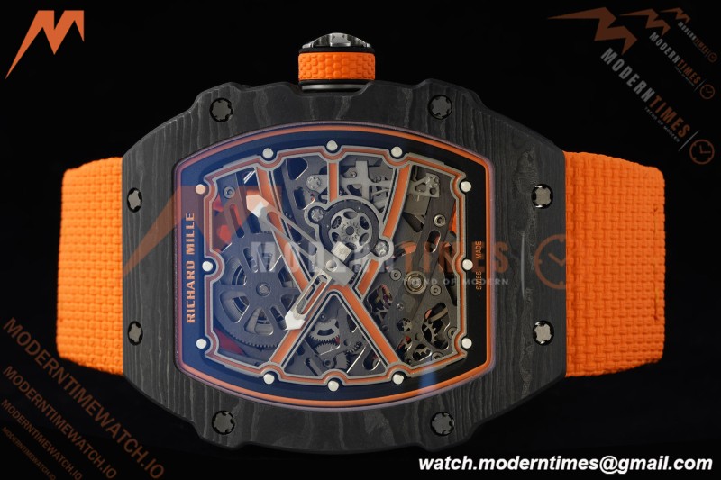 Richard Mille - RM67-02 Custom Made Lando Norris Black NTPT FC/NY Orn/Blk Skeleton VAF CRMA7