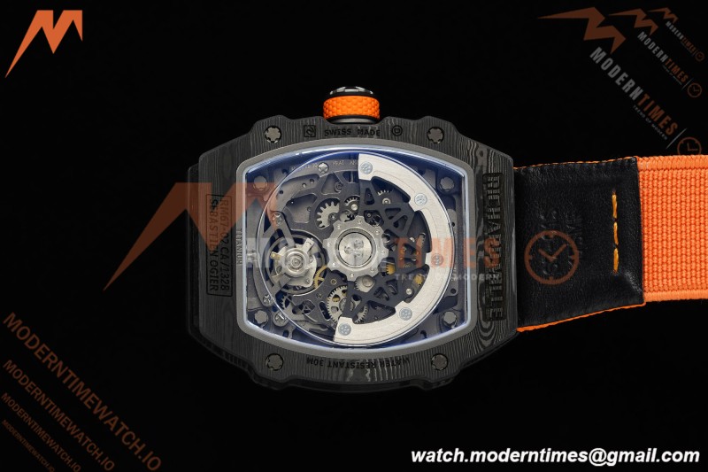 Richard Mille - RM67-02 Custom Made Lando Norris Black NTPT FC/NY Orn/Blk Skeleton VAF CRMA7