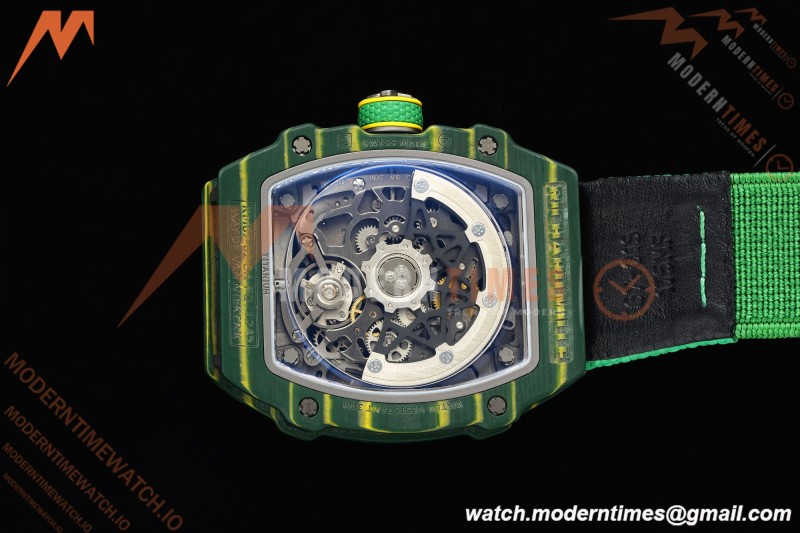 Richard Mille - RM67-02 Custom Made Wayde van Niekerk Green NTPT FC/NY Grn/Blk Skeleton VAF CRMA7