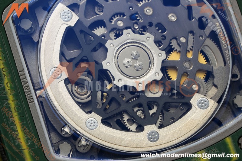 Richard Mille - RM67-02 Custom Made Wayde van Niekerk Green NTPT FC/NY Grn/Blk Skeleton VAF CRMA7