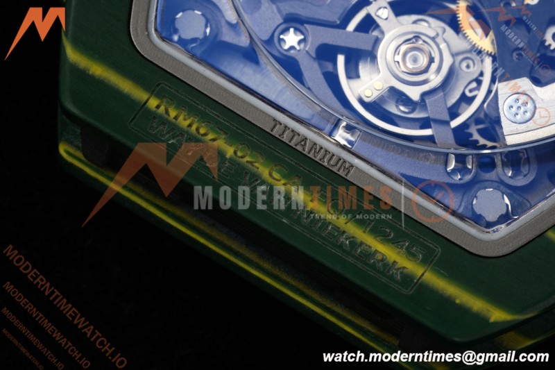 Richard Mille - RM67-02 Custom Made Wayde van Niekerk Green NTPT FC/NY Grn/Blk Skeleton VAF CRMA7