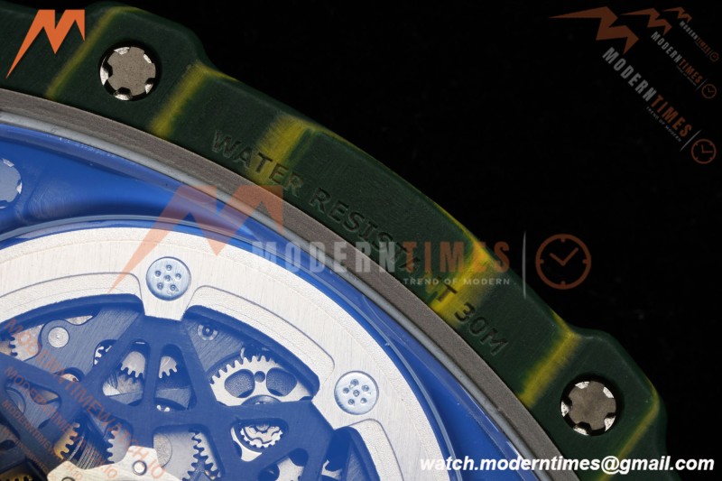Richard Mille - RM67-02 Custom Made Wayde van Niekerk Green NTPT FC/NY Grn/Blk Skeleton VAF CRMA7