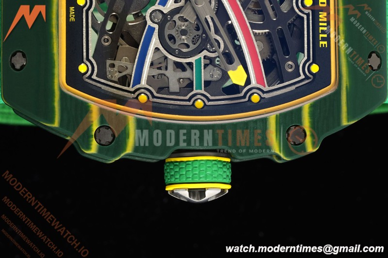 Richard Mille - RM67-02 Custom Made Wayde van Niekerk Green NTPT FC/NY Grn/Blk Skeleton VAF CRMA7