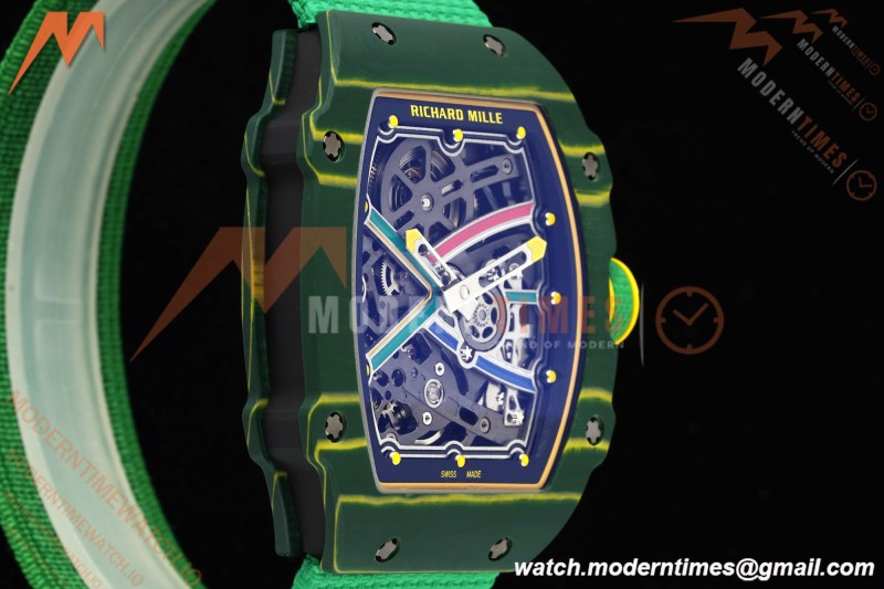 Richard Mille - RM67-02 Custom Made Wayde van Niekerk Green NTPT FC/NY Grn/Blk Skeleton VAF CRMA7