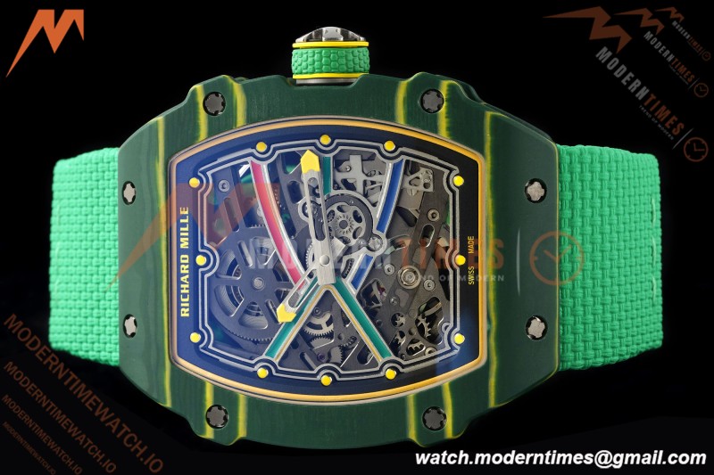 Richard Mille - RM67-02 Custom Made Wayde van Niekerk Green NTPT FC/NY Grn/Blk Skeleton VAF CRMA7
