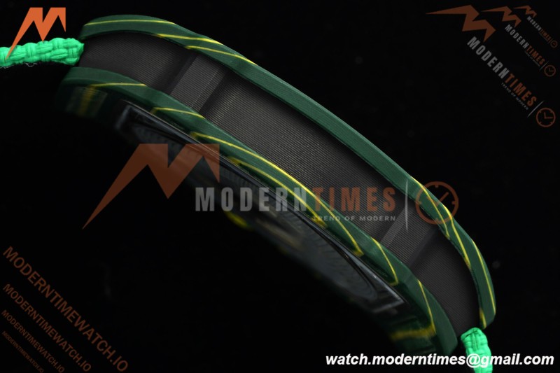 Richard Mille - RM67-02 Custom Made Wayde van Niekerk Green NTPT FC/NY Grn/Blk Skeleton VAF CRMA7