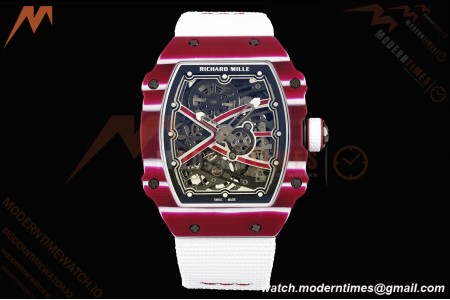 Richard Mille - RM67-02 Custom Made Mutaz Barshim Red NTPT FC/NY Red/Blk Skeleton VAF CRMA7