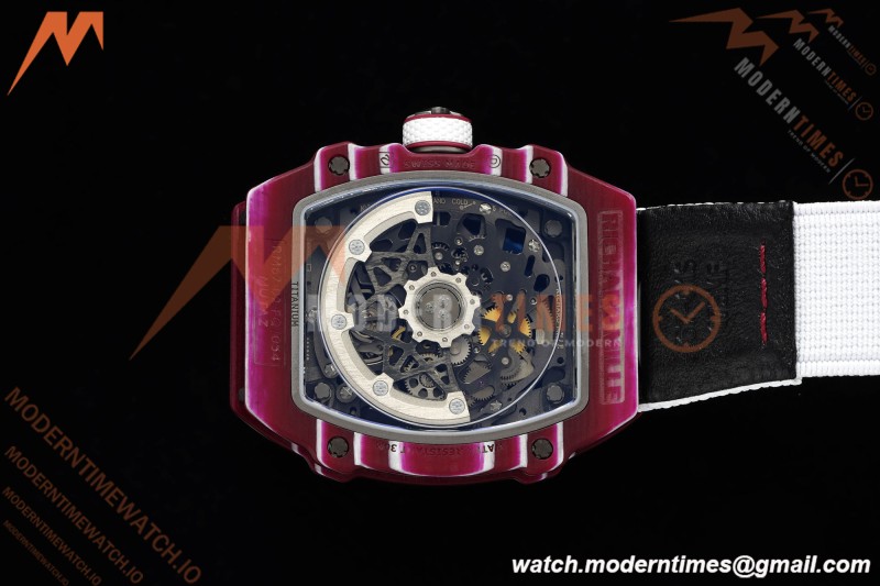 Richard Mille - RM67-02 Custom Made Mutaz Barshim Red NTPT FC/NY Red/Blk Skeleton VAF CRMA7 | 리차드 밀 - RM67-02 커스텀 메이드 무타즈 바르심 레드 NTPT FC/NY 레드/블랙 스켈레톤 VAF CRMA7