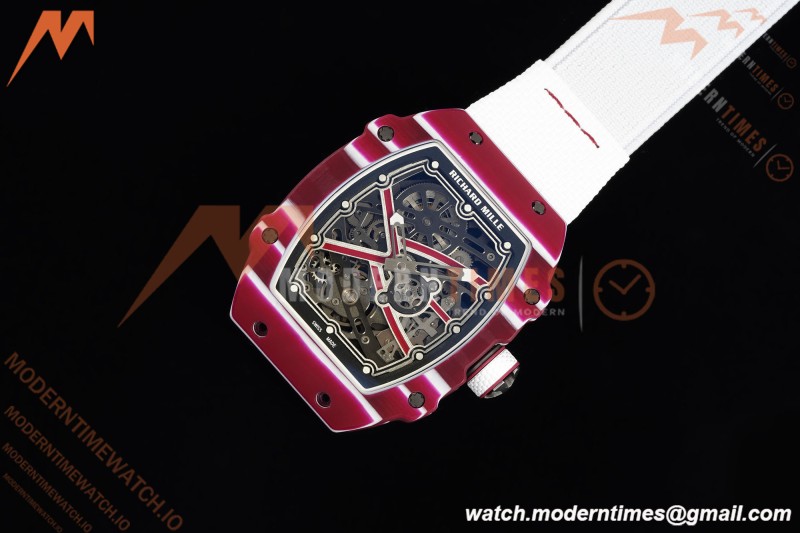 Richard Mille - RM67-02 Custom Made Mutaz Barshim Red NTPT FC/NY Red/Blk Skeleton VAF CRMA7 | 리차드 밀 - RM67-02 커스텀 메이드 무타즈 바르심 레드 NTPT FC/NY 레드/블랙 스켈레톤 VAF CRMA7