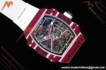 Richard Mille - RM67-02 Custom Made Mutaz Barshim Red NTPT FC/NY Red/Blk Skeleton VAF CRMA7 | 리차드 밀 - RM67-02 커스텀 메이드 무타즈 바르심 레드 NTPT FC/NY 레드/블랙 스켈레톤 VAF CRMA7