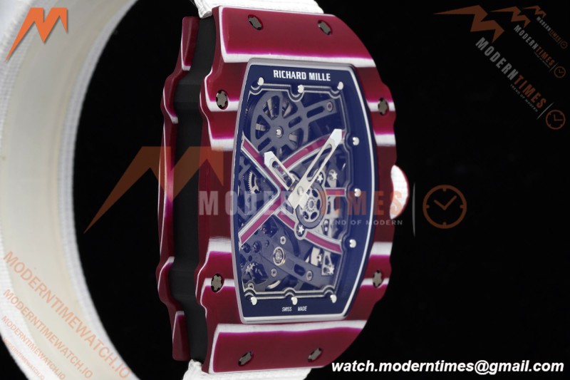 Richard Mille - RM67-02 Custom Made Mutaz Barshim Red NTPT FC/NY Red/Blk Skeleton VAF CRMA7 | 리차드 밀 - RM67-02 커스텀 메이드 무타즈 바르심 레드 NTPT FC/NY 레드/블랙 스켈레톤 VAF CRMA7