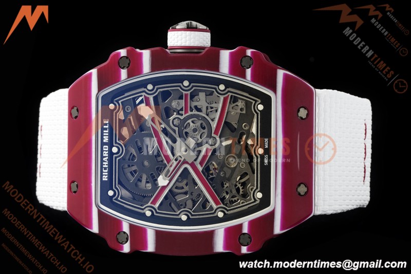 Richard Mille - RM67-02 Custom Made Mutaz Barshim Red NTPT FC/NY Red/Blk Skeleton VAF CRMA7 | 리차드 밀 - RM67-02 커스텀 메이드 무타즈 바르심 레드 NTPT FC/NY 레드/블랙 스켈레톤 VAF CRMA7