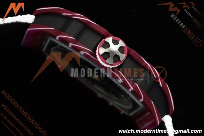 Richard Mille - RM67-02 Custom Made Mutaz Barshim Red NTPT FC/NY Red/Blk Skeleton VAF CRMA7 | 리차드 밀 - RM67-02 커스텀 메이드 무타즈 바르심 레드 NTPT FC/NY 레드/블랙 스켈레톤 VAF CRMA7