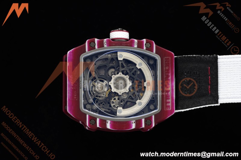 Richard Mille - RM67-02 Custom Made Mutaz Barshim Red NTPT FC/NY Red/Blk Skeleton VAF CRMA7 | 리차드 밀 - RM67-02 커스텀 메이드 무타즈 바르심 레드 NTPT FC/NY 레드/블랙 스켈레톤 VAF CRMA7