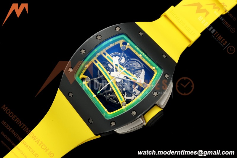 Richard Mille - RM061 Yohan Blake Black Ceramic Grn/Yelw/Yelw Skeleton APSF RMUL2