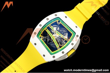 Richard Mille - RM061 Yohan Blake White Ceramic Grn/Yelw/Yelw Skeleton APSF RMUL2