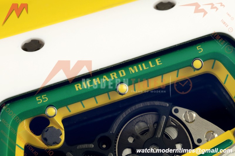 Richard Mille - RM061 Yohan Blake White Ceramic Grn/Yelw/Yelw Skeleton APSF RMUL2
