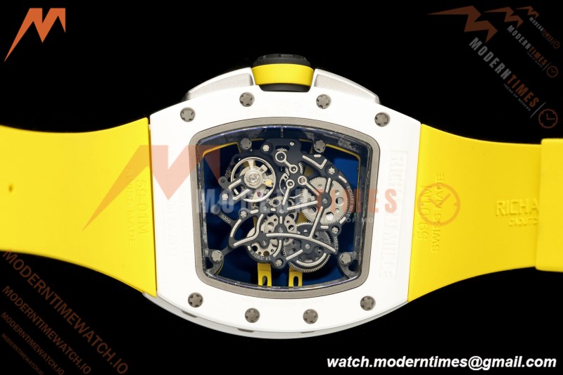 Richard Mille - RM061 Yohan Blake White Ceramic Grn/Yelw/Yelw Skeleton APSF RMUL2