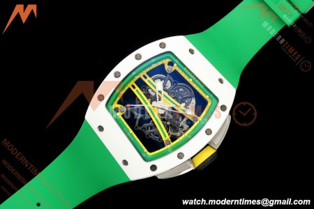 Richard Mille - RM061 Yohan Blake White Ceramic Grn/Yelw/Grn Skeleton APSF RMUL2