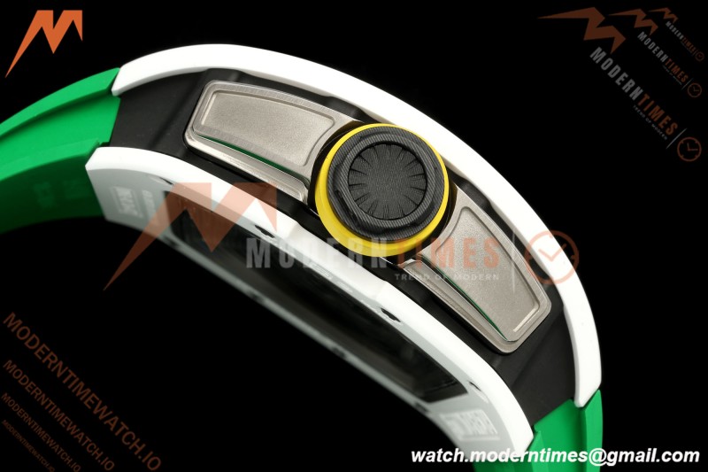 Richard Mille - RM061 Yohan Blake White Ceramic Grn/Yelw/Grn Skeleton APSF RMUL2