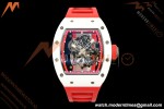 Richard Mille - RM055 Bubba Watson Asia Edition White CER/RU Blk/Red Rehaut Skeleton APSF RMUL2