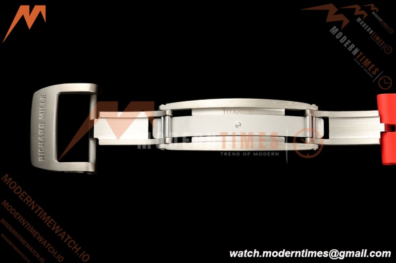 Richard Mille - RM055 Bubba Watson Asia Edition White CER/RU Blk/Red Rehaut Skeleton APSF RMUL2