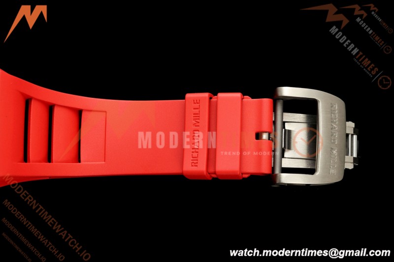 Richard Mille - RM35-02 Custom Made Black NTPT FC/RU Red/Blk Skeleton VPF RMAL1 Free Sprung | Richard Mille - RM35-02 맞춤 제작 블랙 NTPT FC/RU 레드/블랙 스켈레톤 VPF RMAL1 프리 스프링