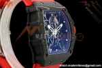 Richard Mille - RM35-02 Custom Made Black NTPT FC/RU Red/Blk Skeleton VPF RMAL1 Free Sprung | Richard Mille - RM35-02 맞춤 제작 블랙 NTPT FC/RU 레드/블랙 스켈레톤 VPF RMAL1 프리 스프링