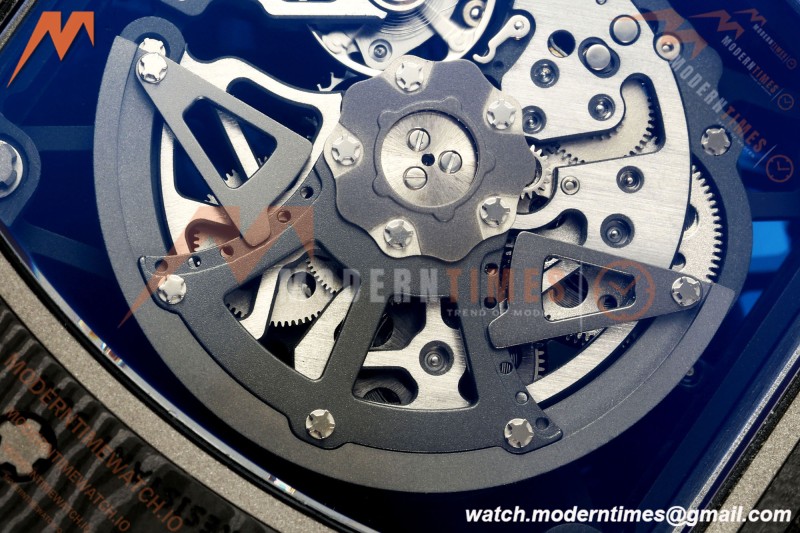 Richard Mille - RM35-02 Custom Made Black NTPT FC/RU Blk/Blk Skeleton VPF RMAL1 Free Sprung