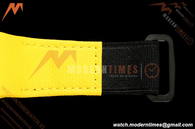 Richard Mille - RM88 Smiley White Ceramic Velcro Yellow Nylon Strap Skeleton Dial RMF Tourbillon